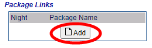 Package Links section detail with Add button highlighted